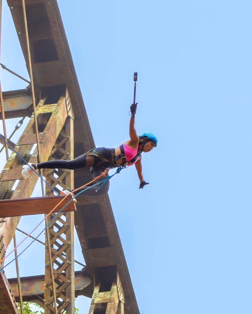 Pêndulo no Pontilhão de Viana