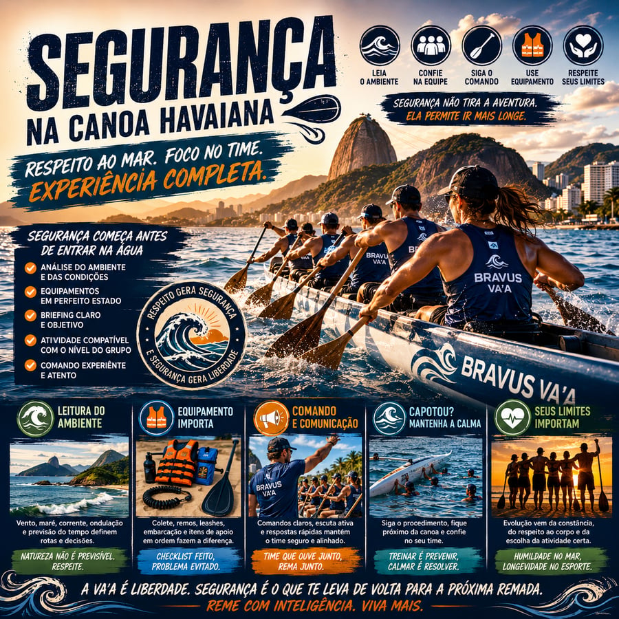 Segurança na canoa havaiana na prática