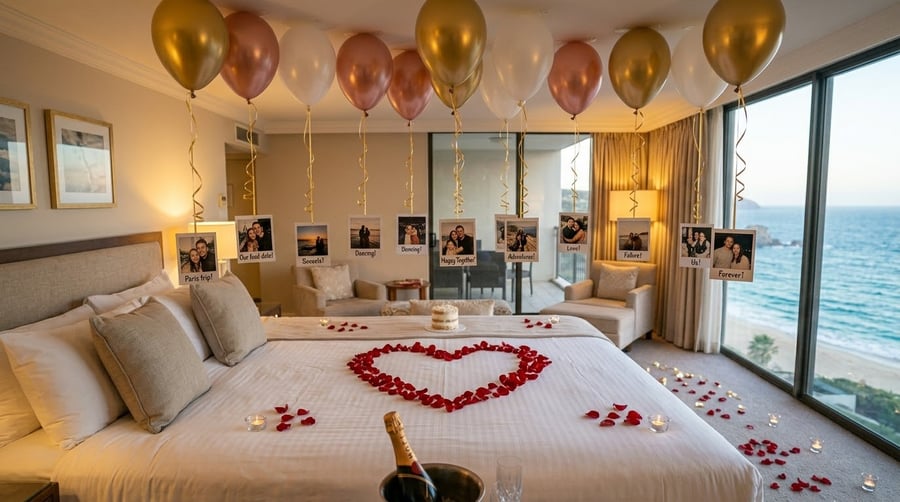 Decoração surpresa em quarto de hotel em Arraial do Cabo