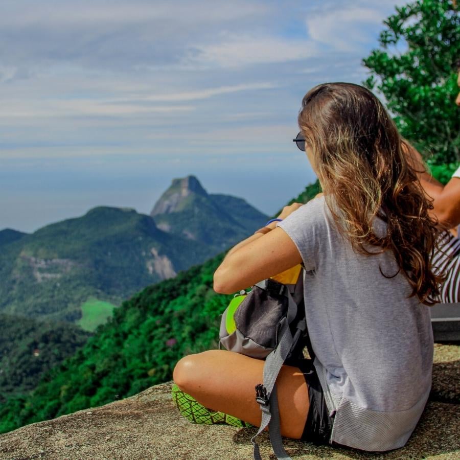Rapel no Bico do Papagaio - Parque da Tijuca em grupo