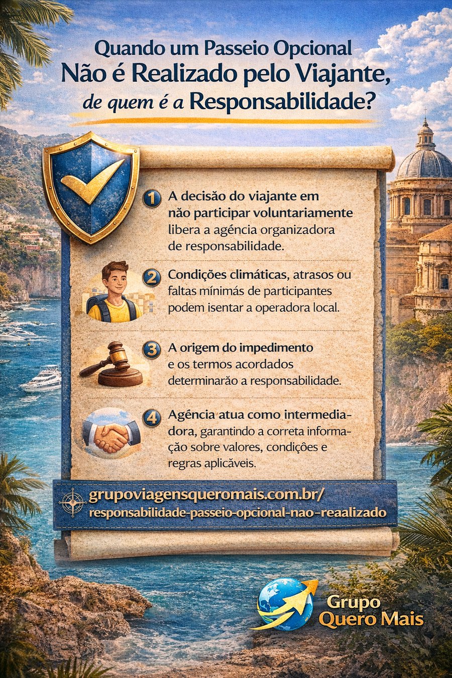 Responsabilidade da Acompanhante na Compra de Passeio