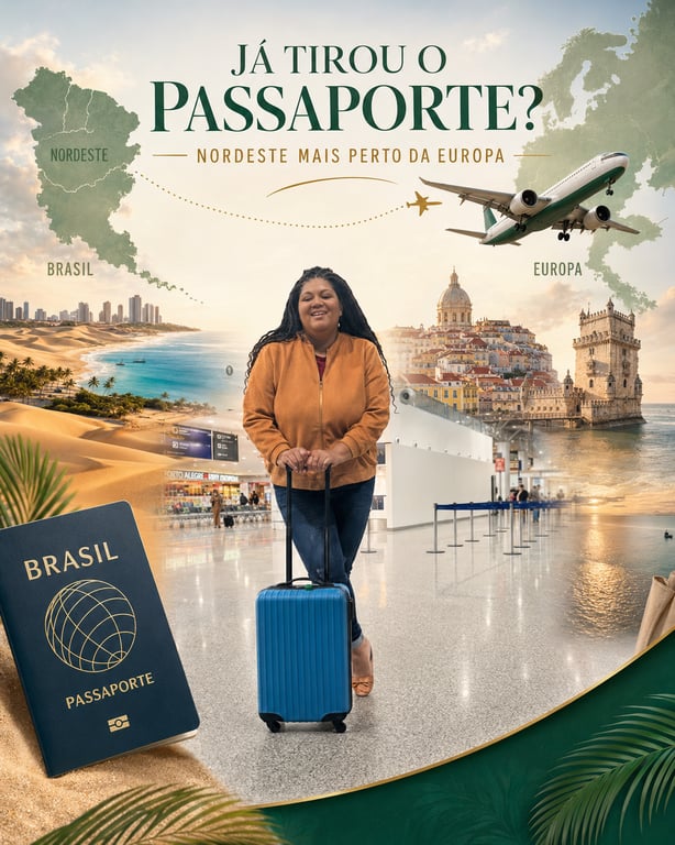 Nordeste mais perto da Europa: novas rotas internacionais partem de São Luís, Fortaleza, Recife, Salvador e Natal.