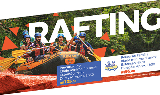 Rafting - Percurso VIVÊNCIA