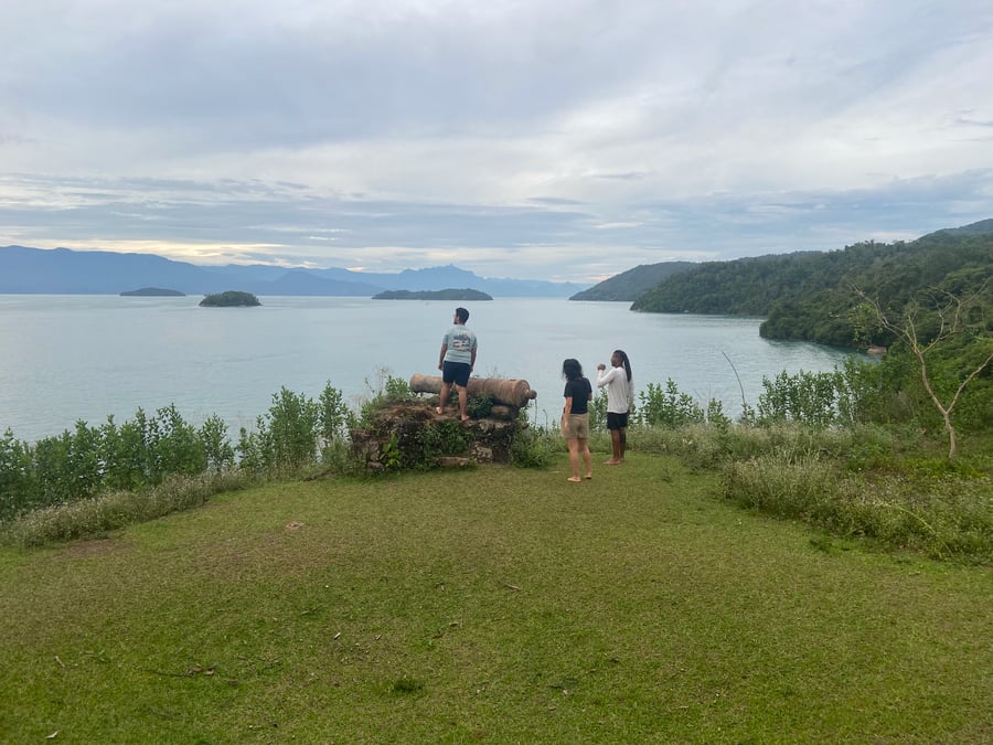 Visual do topo do Forte da Tapera