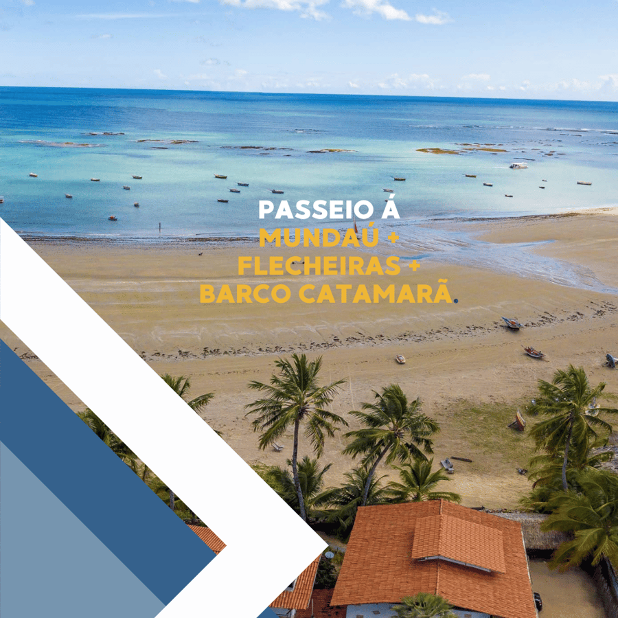 passeio ás praias de Mundaú e Flecheiras com barco Catamarã.