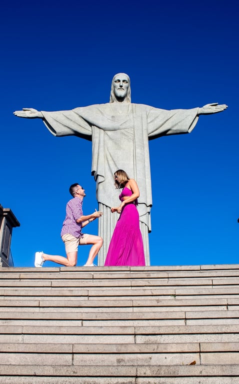 Pedido de Casamento no Cristo um momento inesquecível!