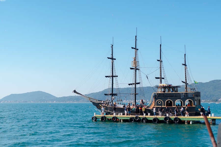 Barco Pirata navegando