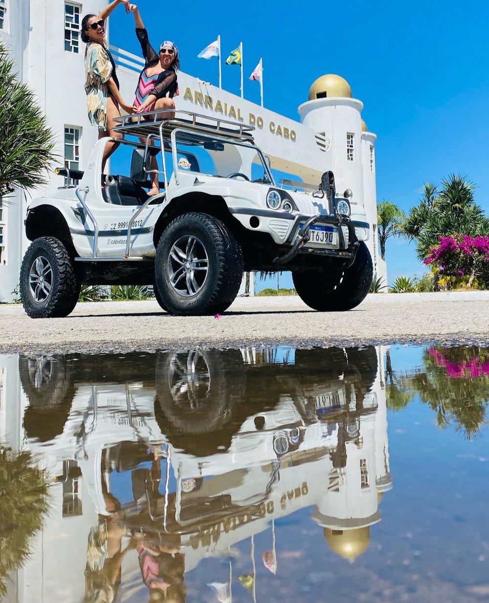 Foto no pórtico Arraial