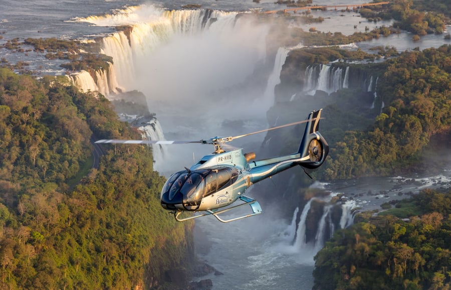 Vista panorâmica área das Cataratas