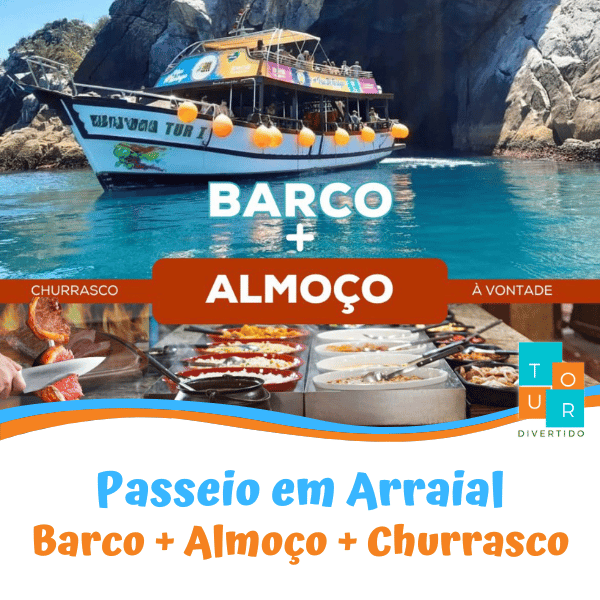 Passeio de Barco em Arraial do Cabo com Almoço Incluso