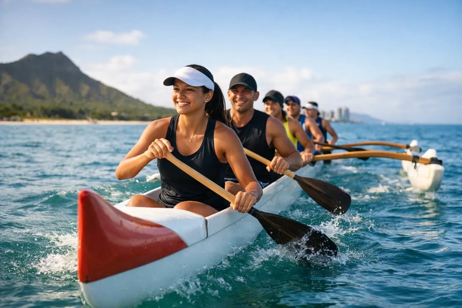 Aula experimental de canoa havaiana vale a pena?