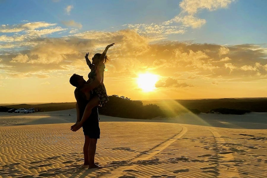 Pôr do Sol nas Dunas de Buzios