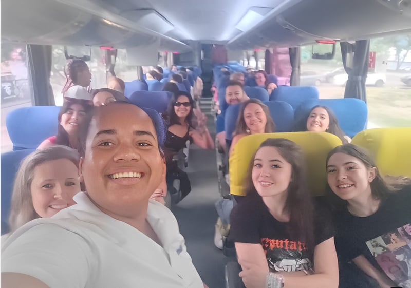 Transporte show RBD Nilton Santos