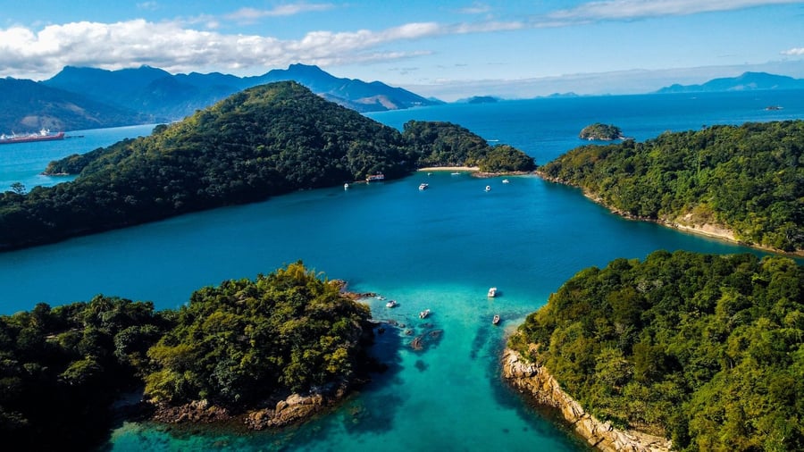 Angra dos Reis desde el aire