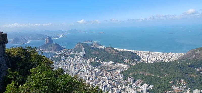 Vista panorâmica da cidade no Corcovado