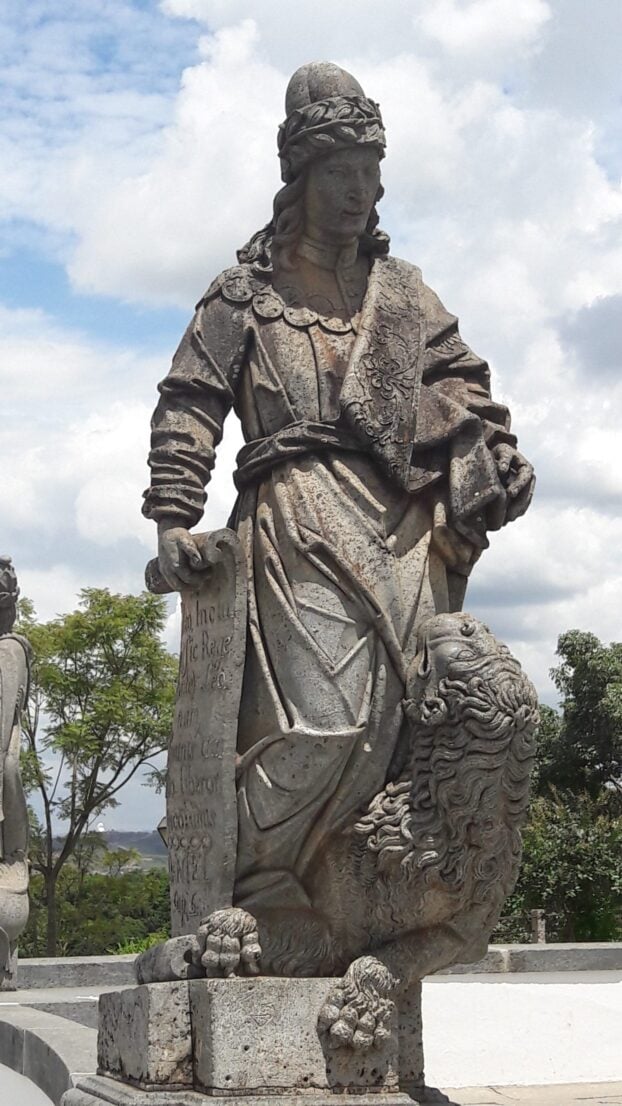 Escultura de um dos Doze Profetas, no Santuário do Bom Jesus de Matosinhos, em Congonhas