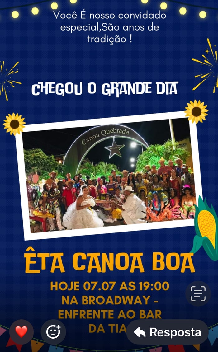 Venha celebrar a cultura e tradição Brasileira no Arraiá com delícias típicas e brincadeiras!