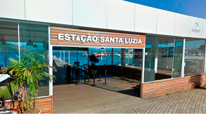 Estação de desembarque em Angra dos Reis - Você irá desembarcar nessa estação.