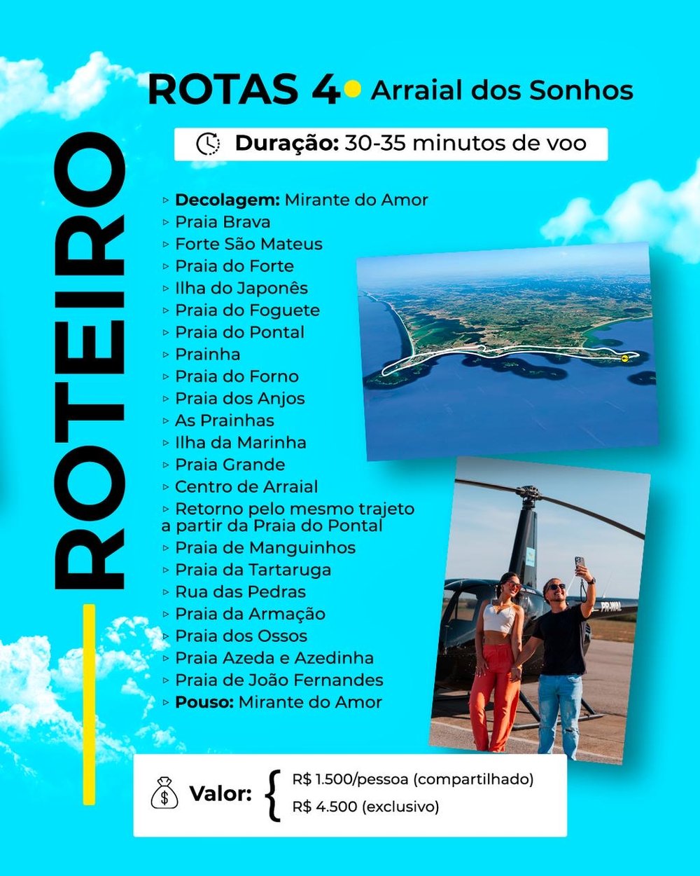 Voo de Helicóptero em Búzios RJ