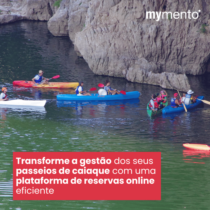 Transforme a gestão dos seus passeios de caiaque com uma plataforma de reservas online eficiente