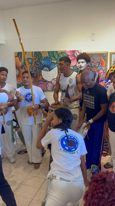 Roda de capoeira com o núcleo de São José de Ribamar, Mara Brasil, professor . codó.