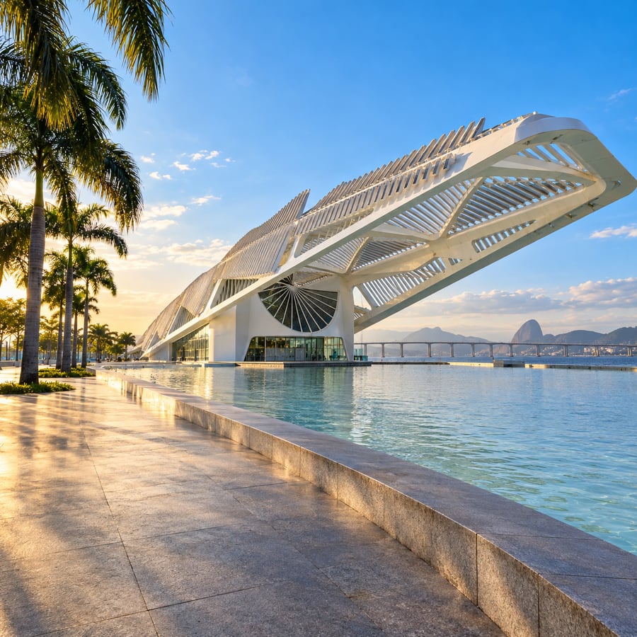 AquaRio + Boulevard Olímpico — imagem ilustrativa gerada por IA