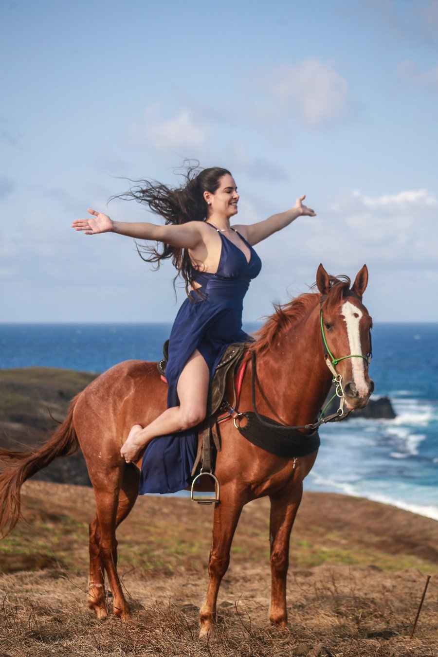 Cavalgada em Fernando de Noronha.