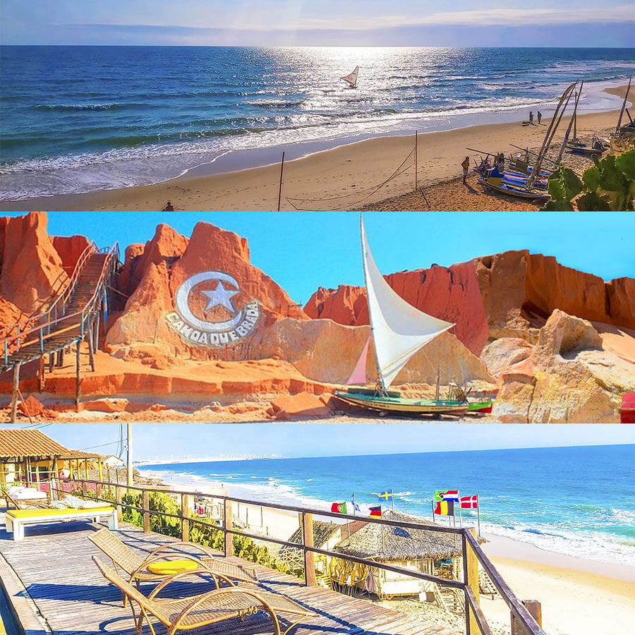 A Pousada Vila Canoa é a única de Canoa Quebrada com acesso particular para Barraca Tiki Beach à 5m da praia.