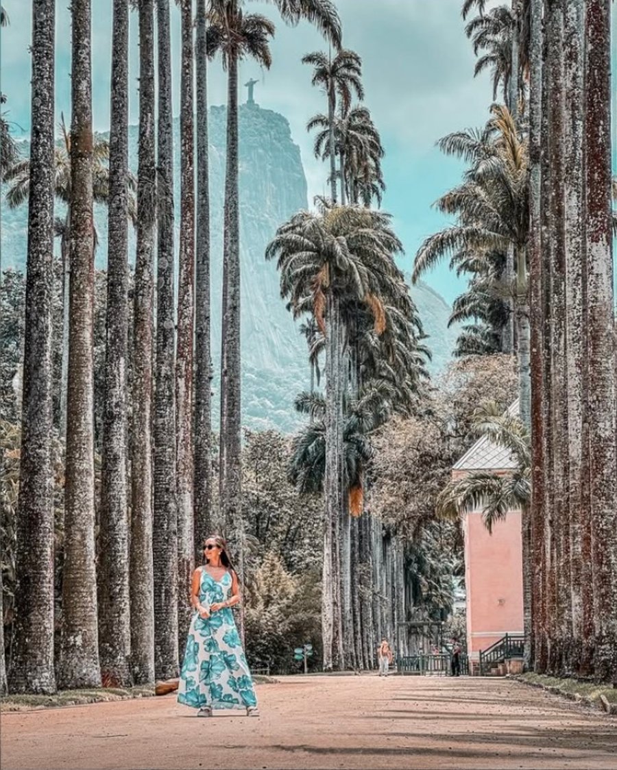 Sessão de fotos no Jardim Botânico do Rio com cenários históricos, natureza exuberante e experiências visuais inesquecíveis.