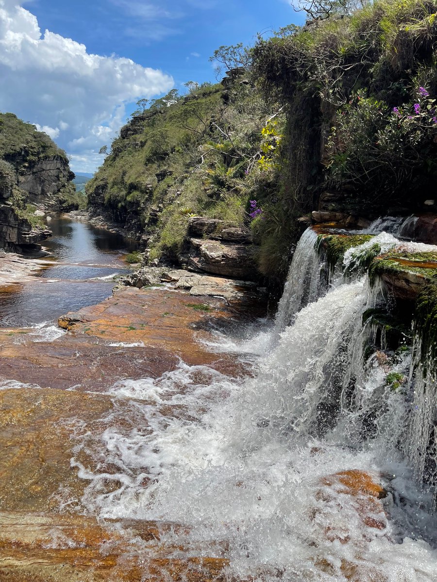 Piscina natural na parte alta da Cachoeira do Tabuleiro