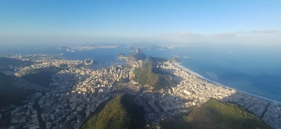 Vista panorâmica do Cristo Redentor