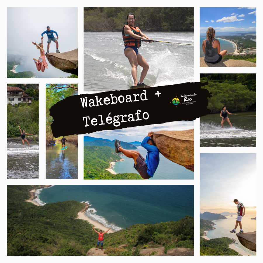 Combro Pedra do Telégrafo + wakeboard na Restinga de Marambaia 