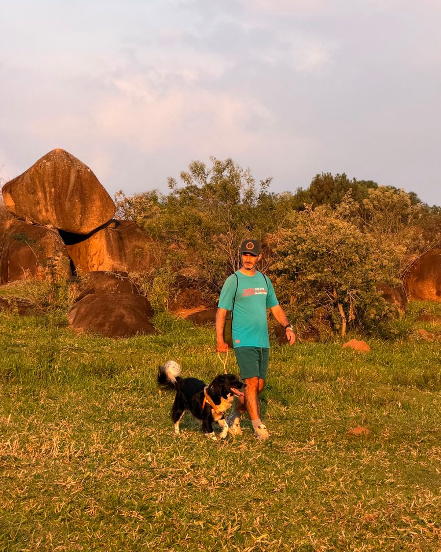 Trilha pet do pôr do sol em Itupeva