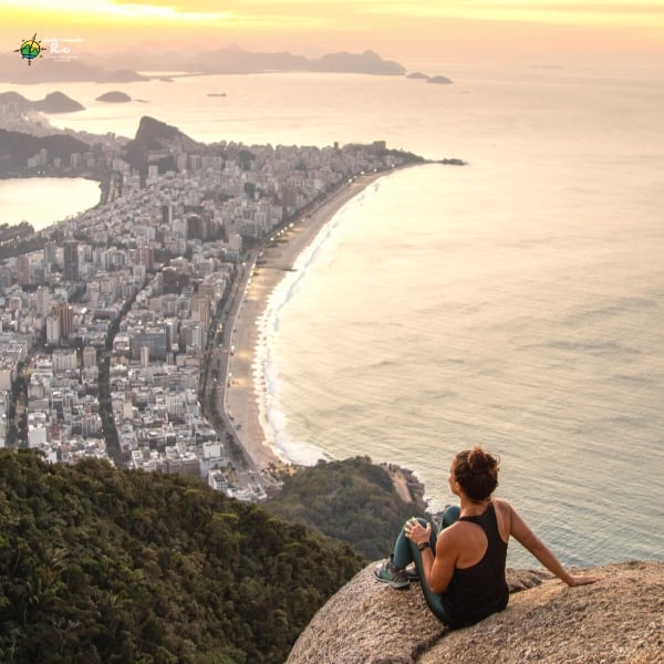 nascer do sol no morro dois irmãos trilha