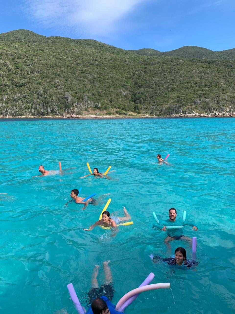 Parada para banho de mar