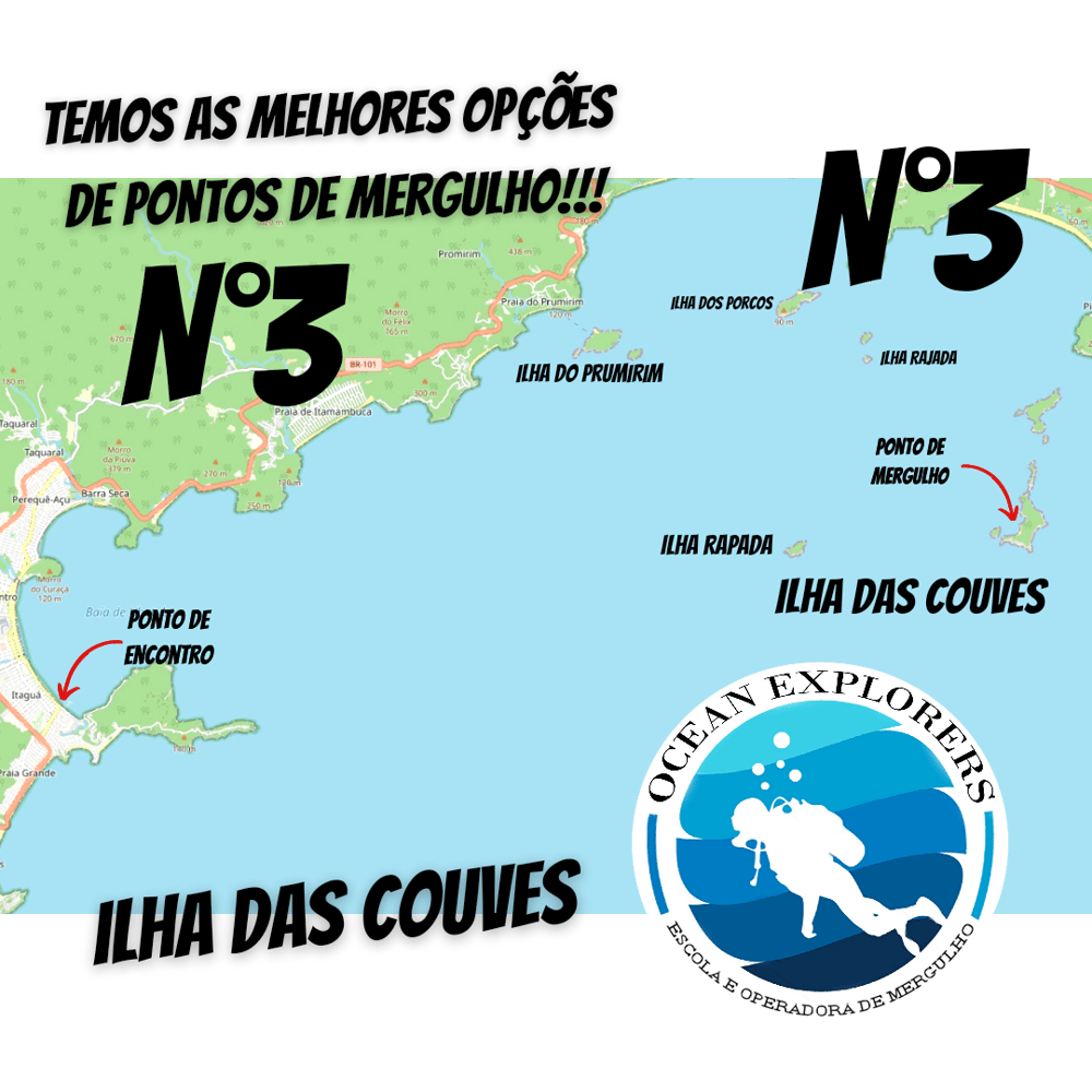 Mergulho para Credenciados - Ilha das Couves