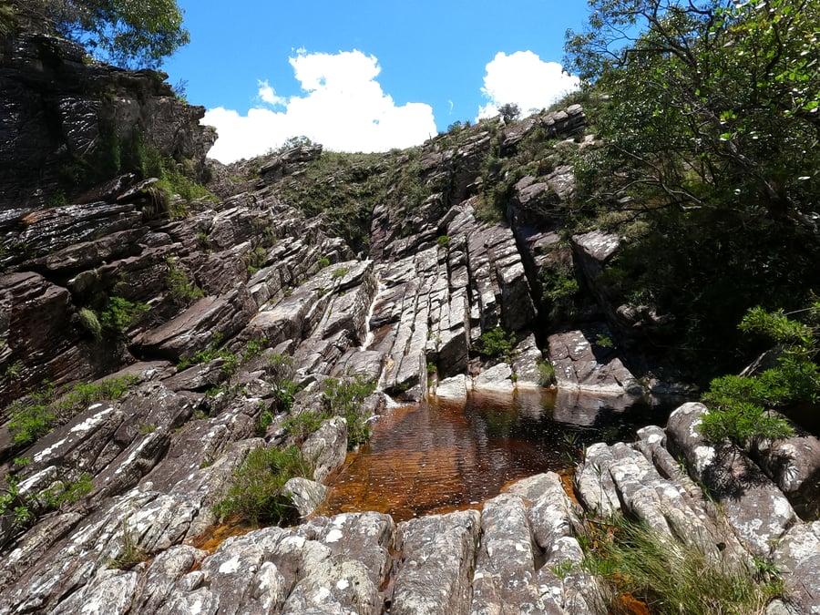Águas tranquilas e cristalinas formam um refúgio perfeito no meio da travessia.