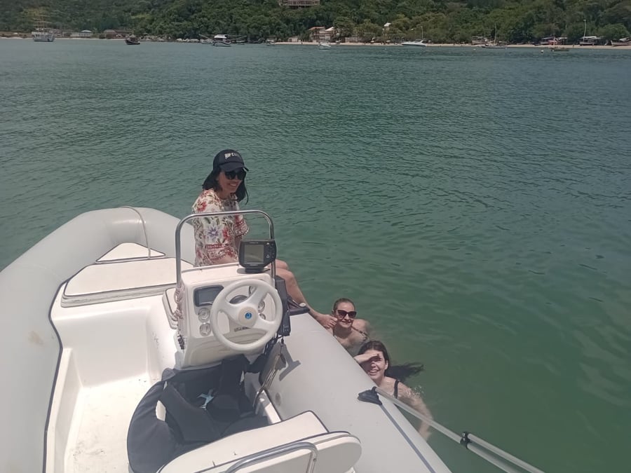 Parada para banho de mar