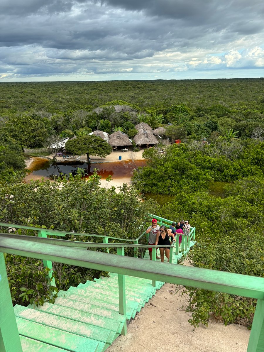 Escada para chegar ao circuito Lagoa Bonita - Lençóis Maranhenses
