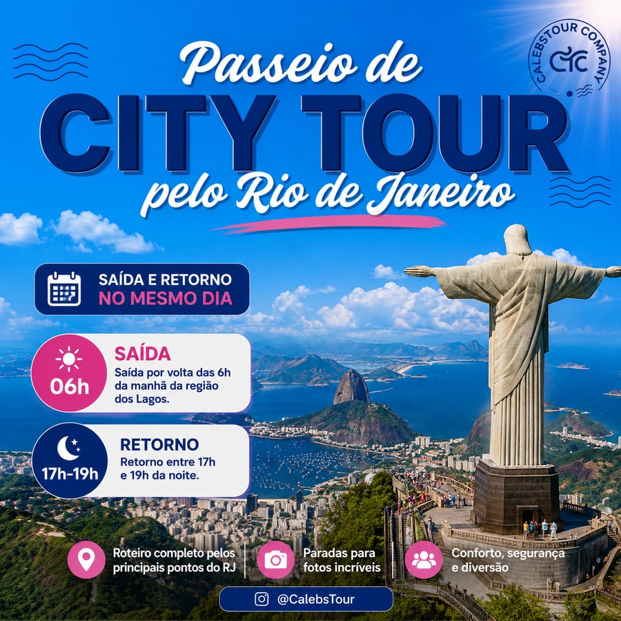 City Tour pelo Rio de Janeiro