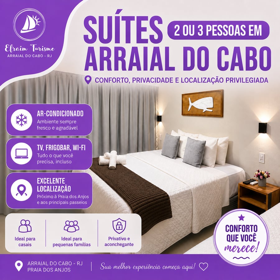 Suítes em Arraial do cabo 