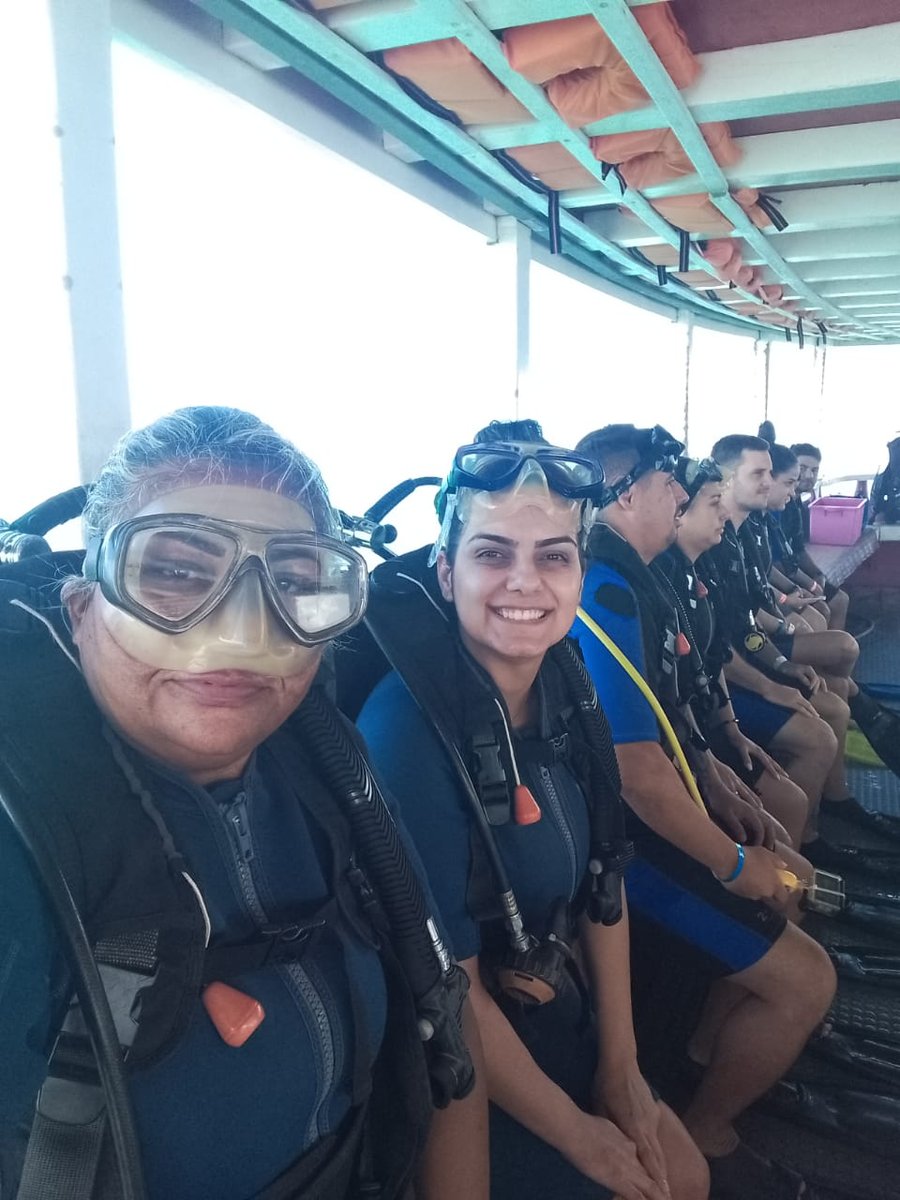 Tudo pronto para entra na água