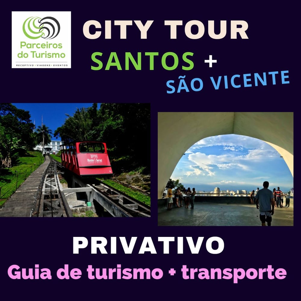City Tour de 4 horas em Santos e São Vicente - em carro - em Português