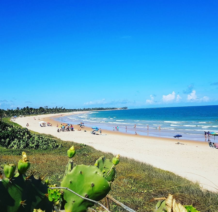 Aproveite momentos de descanso em uma das praias mais bonitas da Bahia, ideal para caminhar pela areia, contemplar o mar e viver o clima tranquilo do litoral norte.