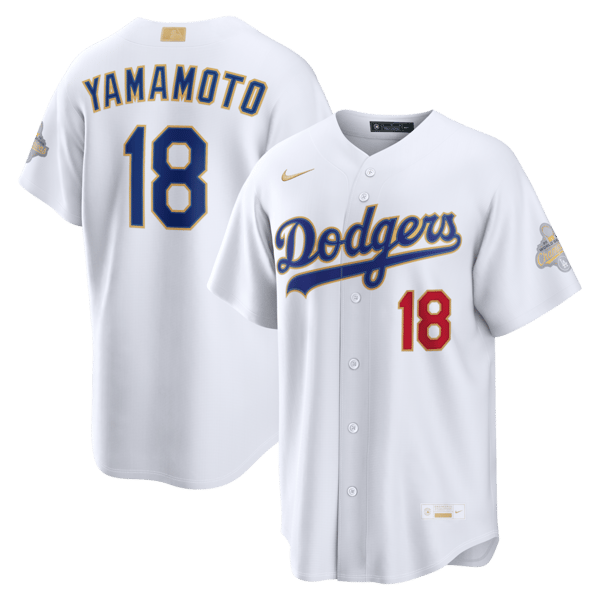 Yoshinobu Yamamoto 2026 Gold Collection Stadium Jersey
