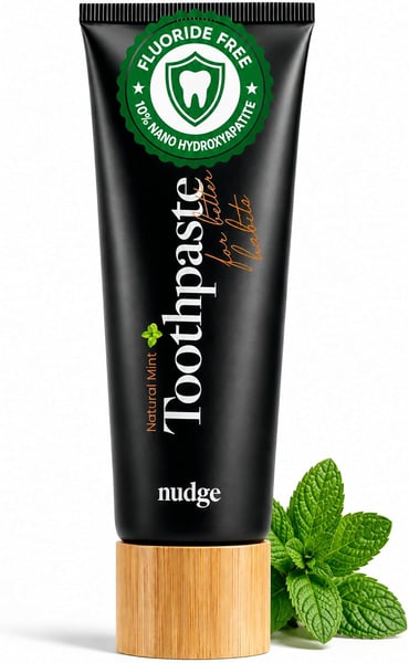 Nudge All Natural Toothpaste｜10% 奈米羥基磷灰石，主打天然配方與清新口感