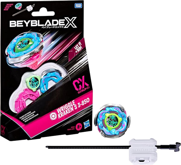 Beyblade X 海怪克拉肯 Wriggle Kraken S 3-85O｜CX Starter 美版