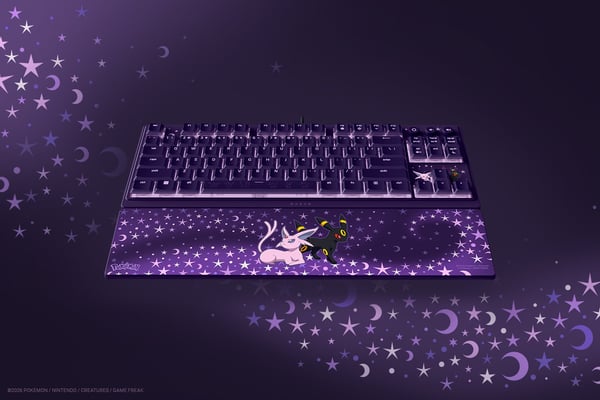Razer Ornata V3 Tenkeyless – 太陽伊布與月亮伊布限定版鍵盤