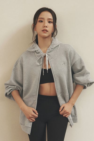 Accolade Full Zip Hoodie Athletic Heather Grey