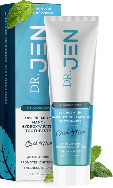 Dr. Jen Natural Remineralizing Toothpaste｜10% nHA 配方，適合重視琺瑯質與敏感牙齒保養
